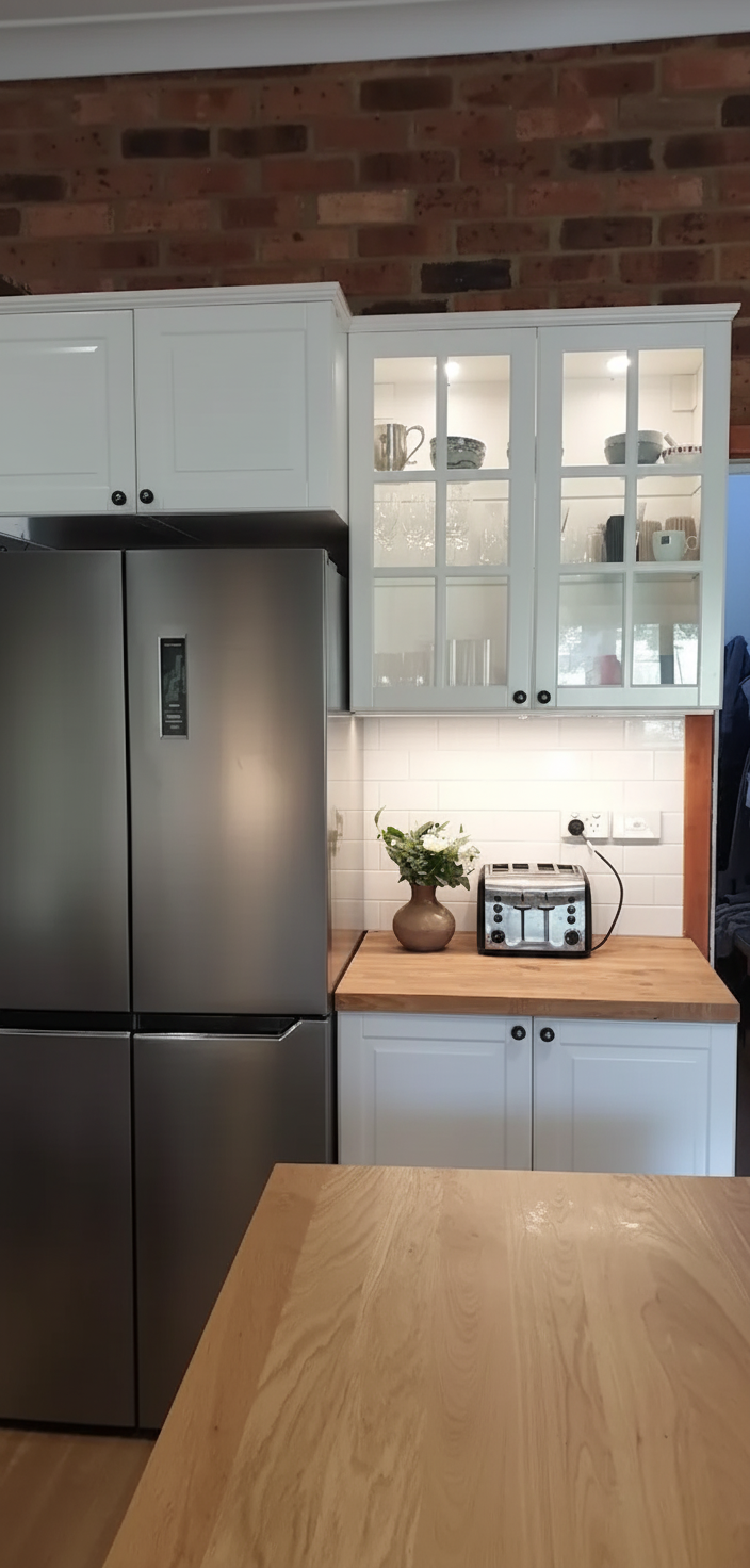 Kitchen storage and appliances