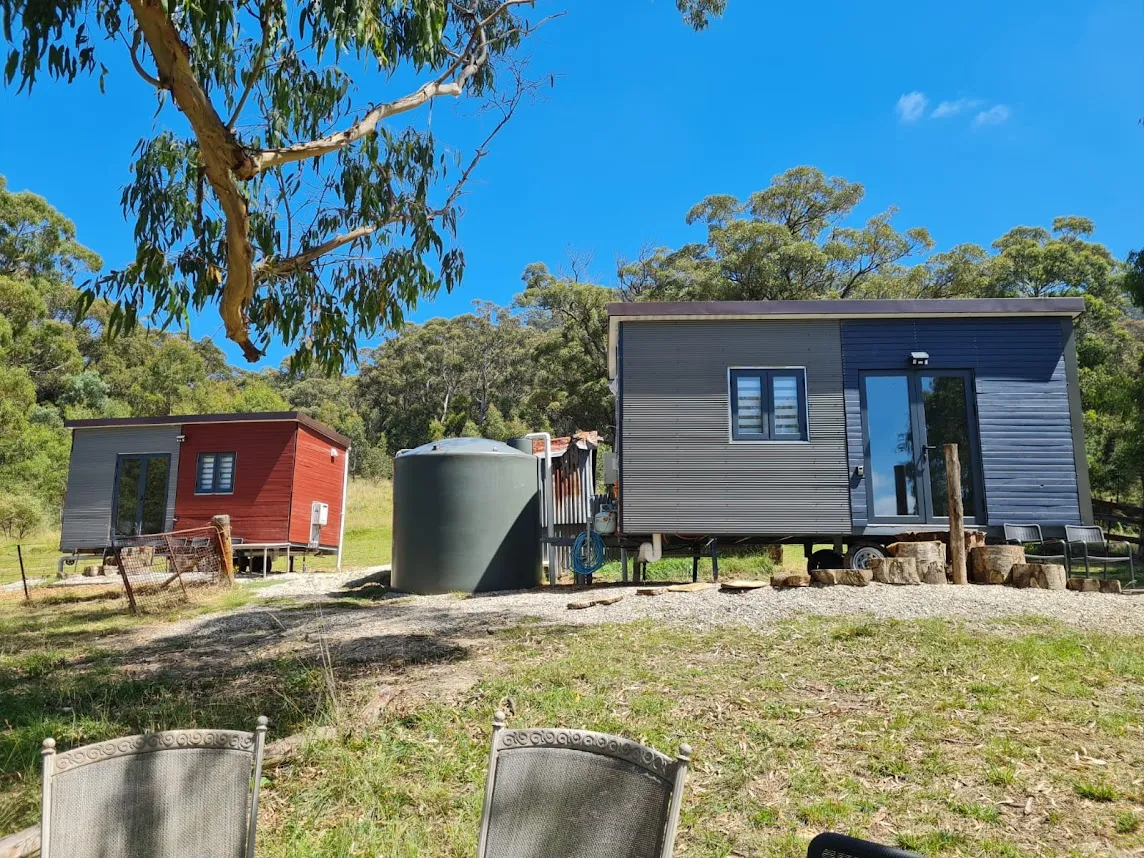 Tiny home deck view
